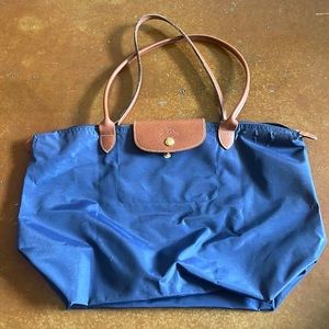 Longchamp | Le Pliage Original Travel Tote Bag in Marine Navy | Size Large